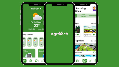 AgroTech app design ui ux