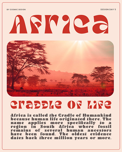 AFRICA 🌍Cradle of Life flyer design branding graphic design logo