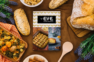 EYE, Greek Pastries Company Logo and Branding. brand identity branding graphic design logo packaging
