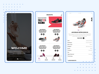 DBS Mobile App appdesign design shoes rent shoes sell ui uiuxdesign userinterface