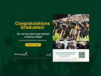 Bishop State | Graduation Ad ad advertisting brand branding campaign college community content design graduate graduation graphic graphic design magazine magazine ad print print design publication vector