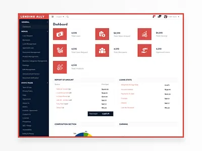 Lending Ally Landing page ui design landing page ui uiuxdesign userinterface web ui website website design