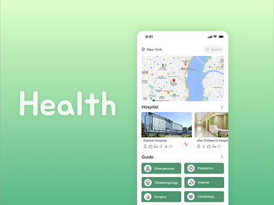 Healthcare Application app design sketch ui ux