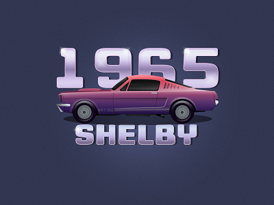 Shelby illustration mustang print shelby vector