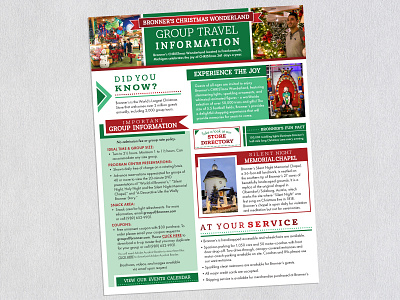 Bronner's Christmas Wonderland Group Travel Digital PDF adobe acrobat pro branding design digital graphic design indesign layout design links ux