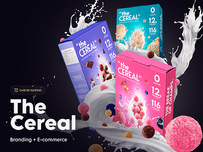 The Cereal - Branding + Website breakfast cereal ecommerce food landing page milk web