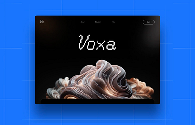 Voxa - Webdesign Concept branding concept design graphic design illustration logo motion graphics ui vector webdesign webdesigner