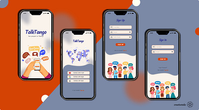 TangoTalk appdesign design mobileui ui ux