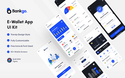Bankgo - E Wallet App UI Kit transfer bank