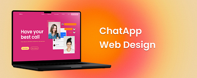 ChatApp Web Design (Scrollable) chatapp designui figma ui uiux