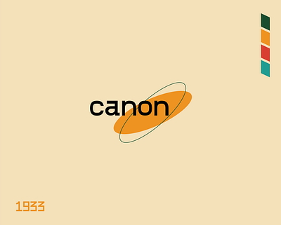 Canon Retro graphic design illustration