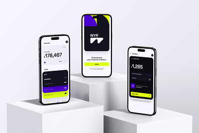 WYR™ - Fintech Design System app ui banking branding design system fintech fintech app minimalistic modern neon product design ui ui kit ux