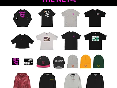 Merch line for Cut Down The Net basketball merch streetwear