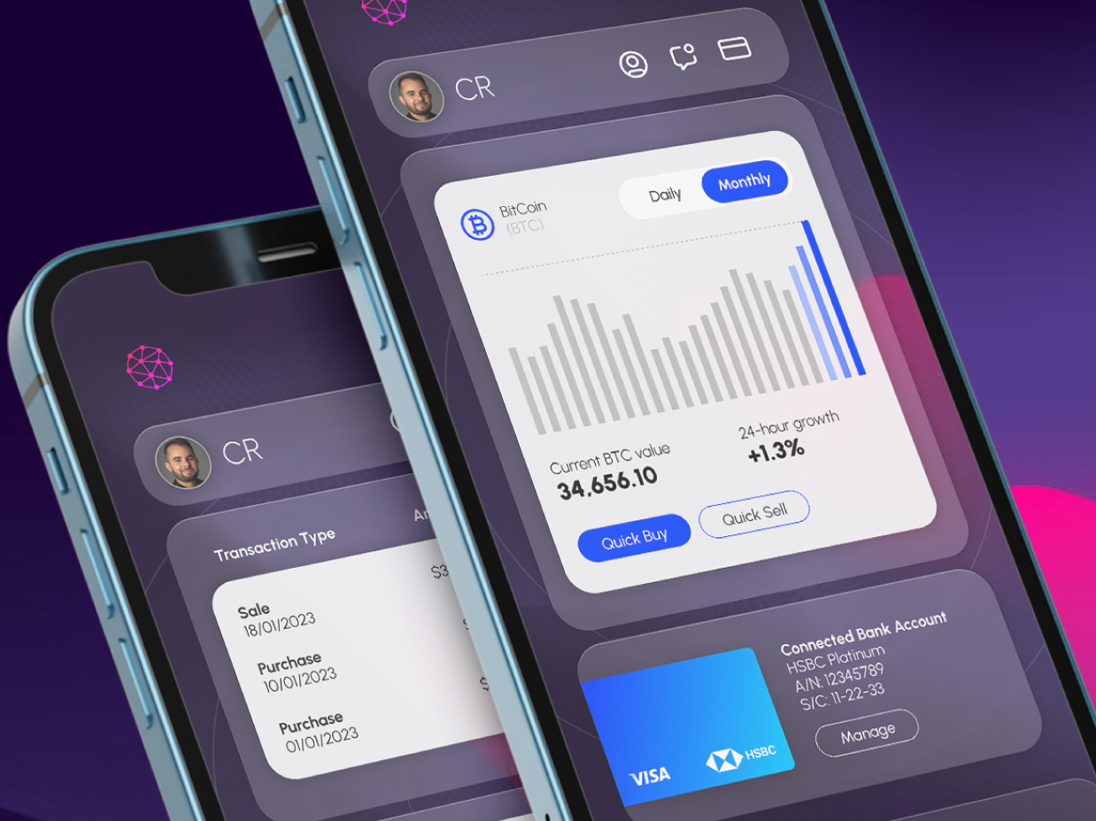 OZI Bitcoin Wallet - UI/UX by Chris Rice on Dribbble