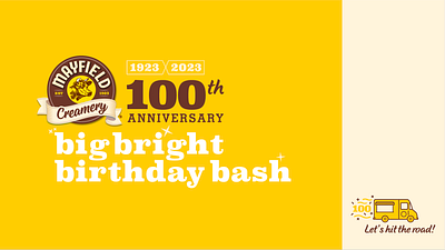 mayfield 100th birthday! art brand design event design graphic design logo design marketing social media