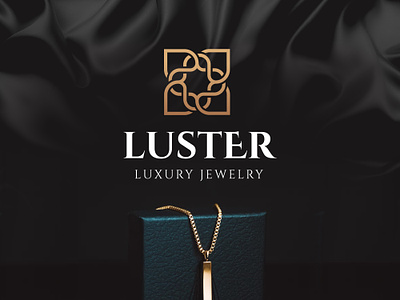 LUSTER || LUXURY JEWELRY LOGO branding design gold golden logo gradient graphic design icon jewelry jewelry logo logo logo design logomark luxurious luxury luxury logo premium shop