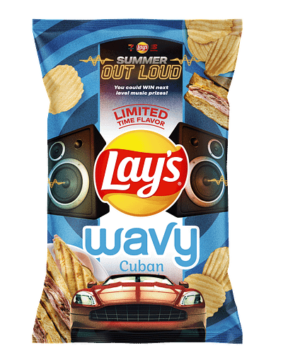 lay's summer out loud: KV and repackage branding frito lay graphic design lays packaging design program design