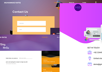 Contact Page #01 adobe xd animation branding color contact page contact us page fonts iconography illustration interaction design mobile design product design typography ui ui design ux visual desing web app website website contact page