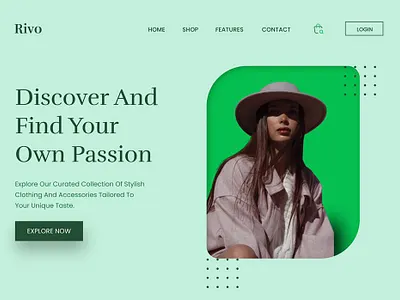 Rivo Web Design app fashion fashion website figma graphic design landing page ui ui design uiux ux ux design web web design website