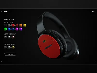 Bose Colorizer Concept 3d animation branding graphic design motion graphics ui