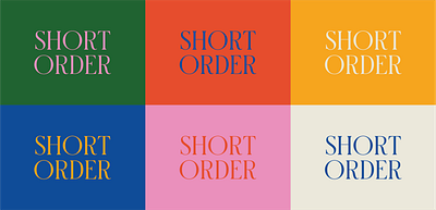 Short Order Logotype & Palette branding color palette graphic design