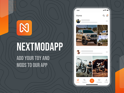 NextModApp Landing Page app design landing page mobile design