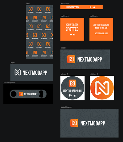 NextModApp swag package marketing material mobile design nextmodapp
