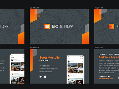 NextModApp Business Cards business card design business cards graphic design marketing material nextmodapp