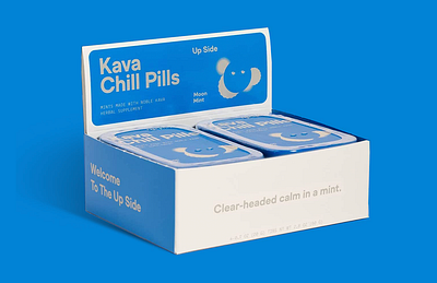 Kava Chills Pills Case Pack Design branding candy design graphic design mints packaging design wellness