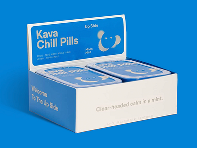 Kava Chills Pills Case Pack Design branding candy design graphic design mints packaging design wellness