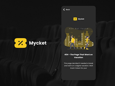 404 Page Design Mycket - DailyUI 404 dailyui movie ticketing ui userfriendly ux