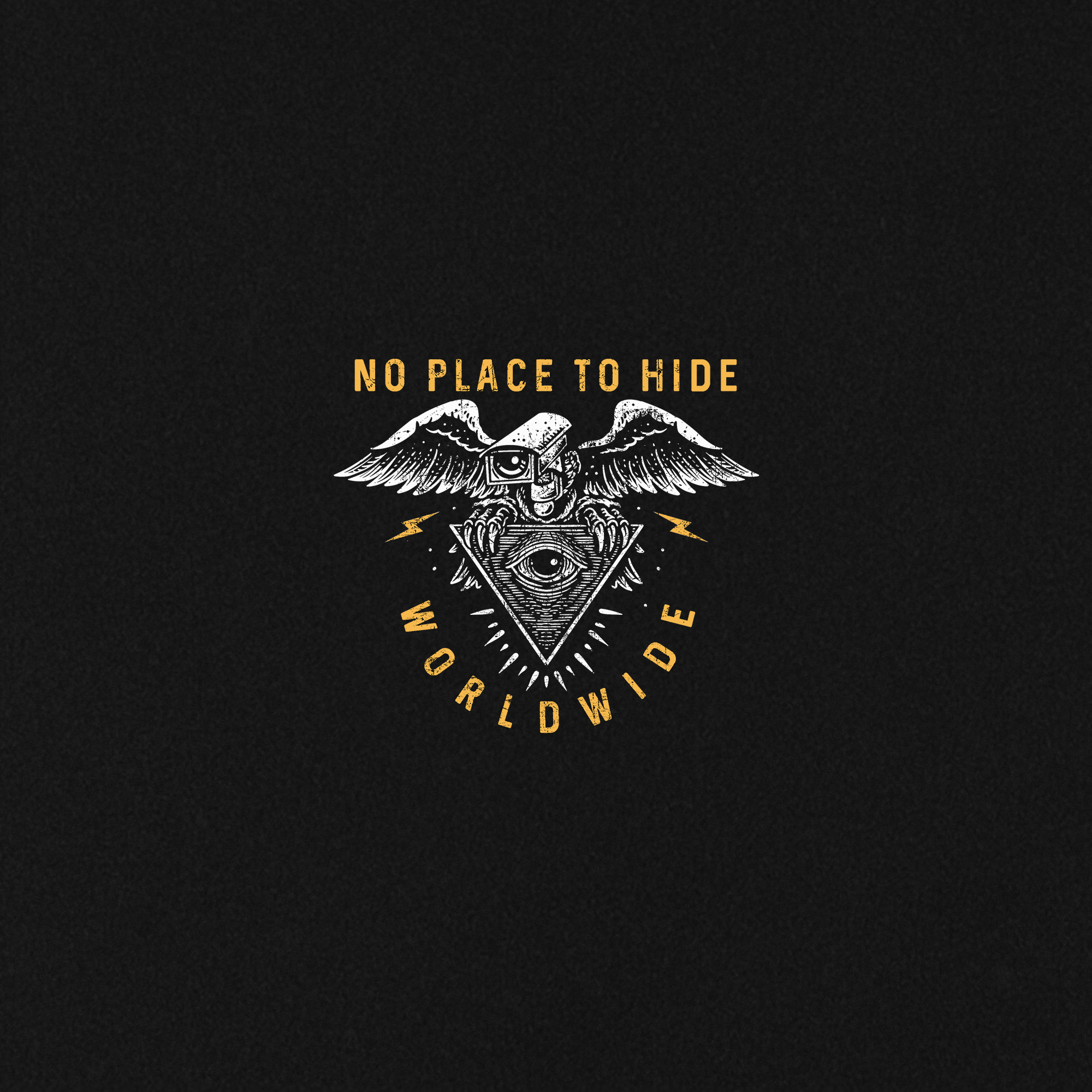NO PLACE TO HIDE apparel design band merch branding clothing design design graphic design illustration vector