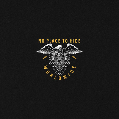 NO PLACE TO HIDE apparel design band merch branding clothing design design graphic design illustration vector