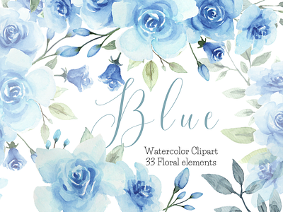 Watercolor Blue Rose Clipart blue floral illustration blue flowers blue rose blue rose illustration card design dusty blue rose floral clipart floral illustation floral invitation graphic elements gray blue flowers gray blue rose rose clipart rose elements watercolor clipart watercolor design watercolor flowers watercolor illustration watercolor painting watercolor rose