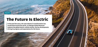 The Future is Electric Insight Page branding charting datavisulation figma landing page white paper