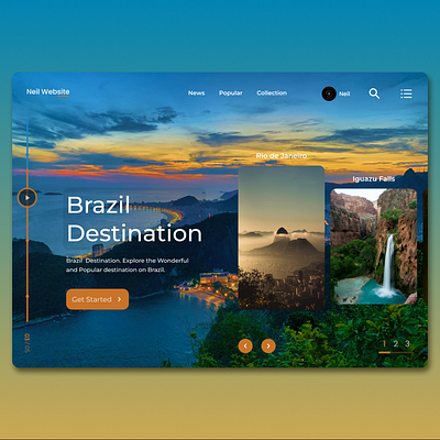 Brazil Web Design 3d animation app appdesign branding design graphic design illustration logo motion graphics ui uidesign ux uxdesign