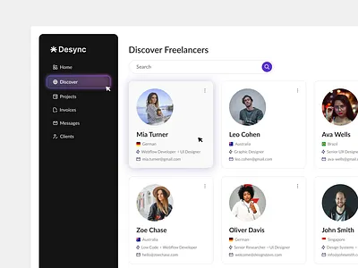 Freelance Marketplace Dashboard UI dashboard dashboard design dashboard ui freelancer dashboard marketplace marketplace ui minimalist ui modern ui product product design product designer sidebar ui ui ui design ui designer