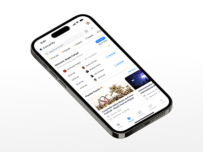 Concertify - Music Event App app apple apple design branding clean clean design concert design event event app event management ios ios app music music app ui ux