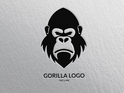 Gorilla Head Logo animal branding design gorilla graphic design illustration logo vector