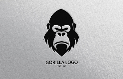 Gorilla Head Logo animal branding design gorilla graphic design illustration logo vector