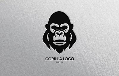 Gorilla Head Logo animal branding design graphic design grorilla illustration logo vector