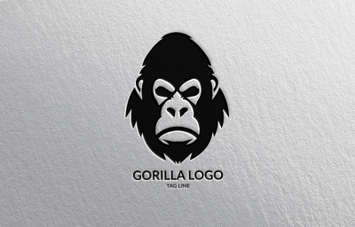 Gorilla Head Logo animal branding design gorilla graphic design illustration logo vector