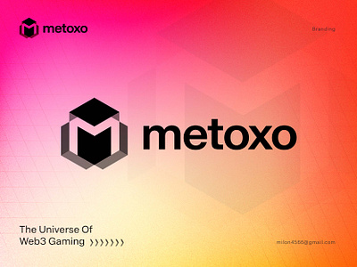 Metoxo Logo Design (Web3 Gaming Platform) 3dlogo brand branding chain creative logo crypto gaming identity logo logo design logos logotype nfts play technology web web3 web3 gaming platform web3 warriors3. web3gaming