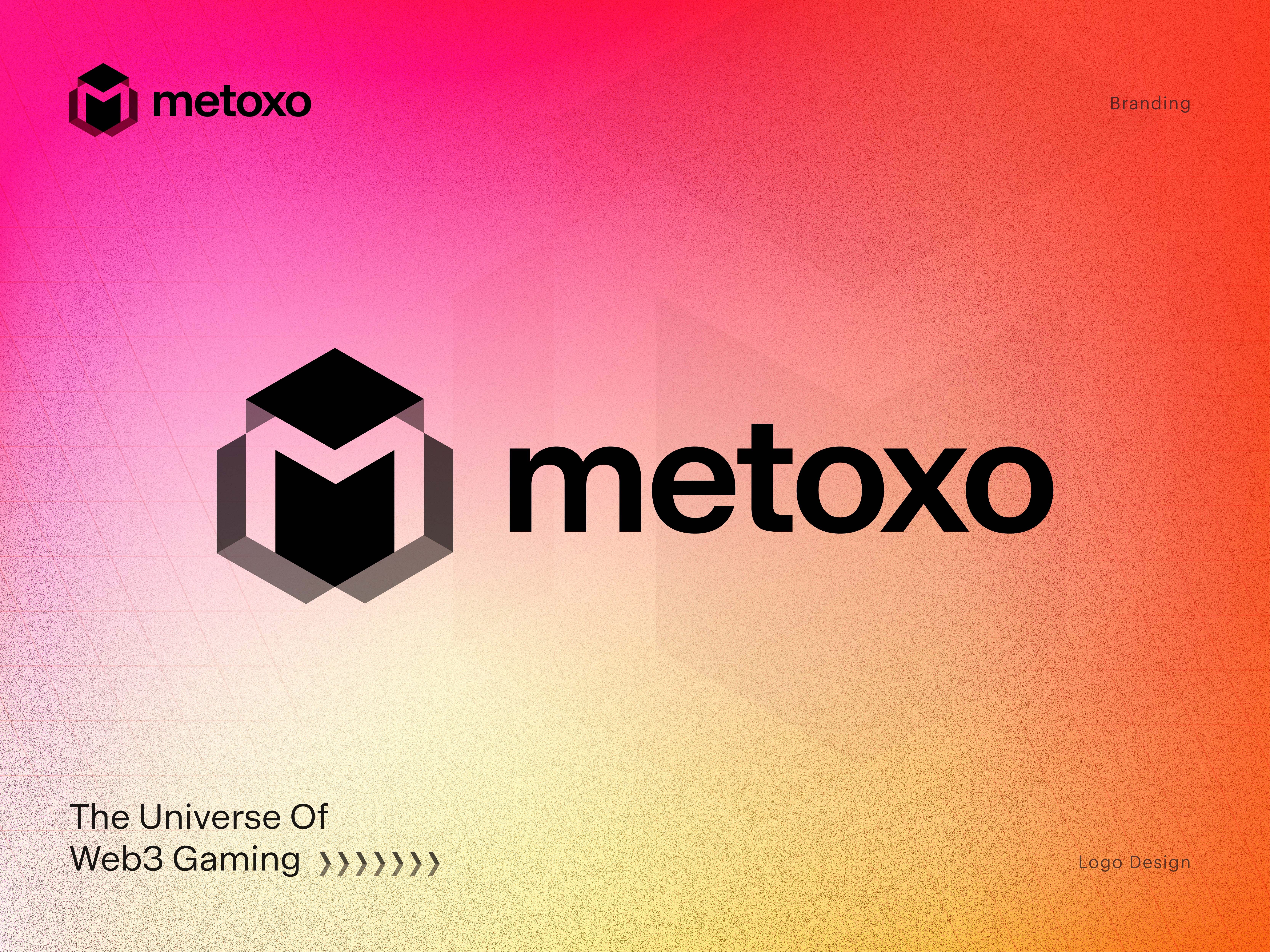 Metoxo Logo Design (Web3 Gaming Platform) 3dlogo brand branding creative logo crypto gaming identity logo logo design logos logotype mark nfts play technology web web3 web3 gaming platform web3 warriors3. web3gaming