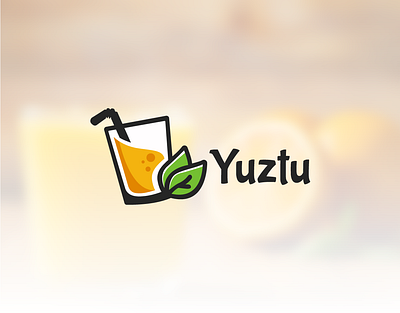 Logo Design Yuztu branding design graphic design juice logo orange vector