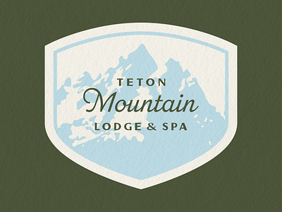 Teton Mountain Lodge & Spa 2d 2d design alpine brand brand identity branding design graphic design hospitality logo logo design luxury mountain retro travel vintage