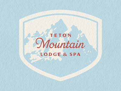Teton Mountain Lodge & Spa 2d 2d design brand brand identity branding design graphic design hospitality logo logo design retro travel vintage
