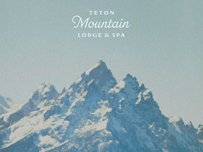 Teton Mountain Lodge & Spa 2d 2d design alpine brand brand identity branding design graphic design hospitality mountain retro travel vintage