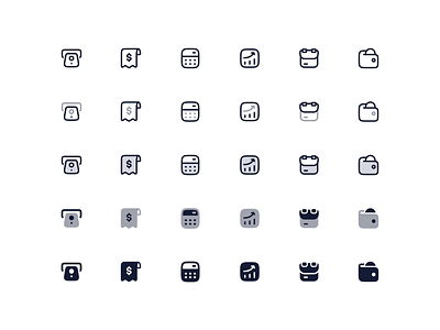 Business & Finance Icons analytics atm bulk business calculator duotone finance free icon graphic design icon design icon pack icon set icon style iconography icons invoice solid stroke twotone ui design