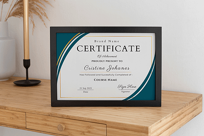 Mock Up Certificate Of Achivement certificate design mockup